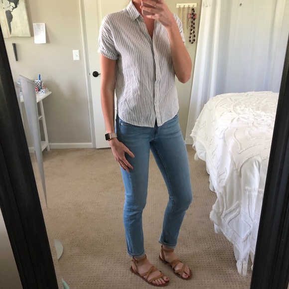 Levi’s striped button down top - Picture 4 of 4